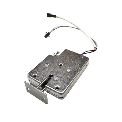 China General Mini Electromagnetic Panel Lock For Cabinets Electronic Push-to-End Rotary Lock 80mm*59mm*14mm for sale