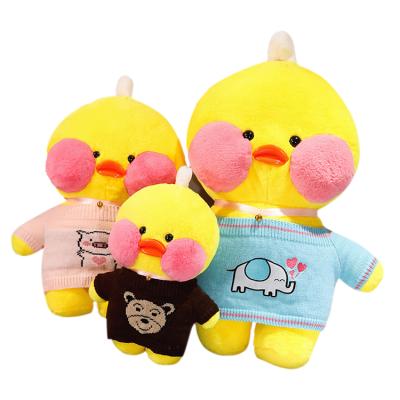 China Plush Hot Selling In Stock Kawaii Stuffed Lalafanfan Duck Plush Doll ToyHot Selling Products for sale