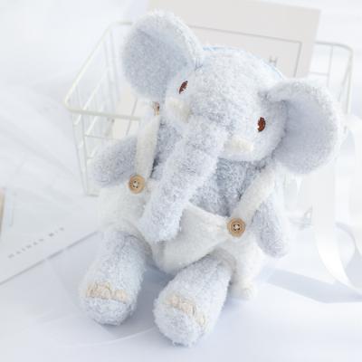 China Wholesale Promotional Gift Children Play School Backpack Stuffed Elephant Toy Bag Fashion Plush Bags Animal Kids for sale