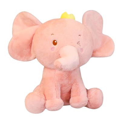 China Custom Gift Elephant With Crown Soft Elephant Toy for sale