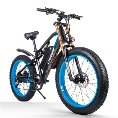 China Warehouse Sale Aluminum Alloy CYSUM M900 Tire Electric Bike Europe Ebike 1000W 48V Hot Electric Mountain Outdoor Sports Wholesale for sale