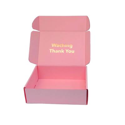 China Recycled Materials Wholesale Logo Corrugated Printed Apparel Shipping Paper Customer Ad Hair Jewelry Box Luxury Gift Packaging Boxes for sale