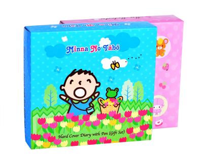 China Custom logo handmade luxury paper packaging box gift box cartoon design for sale