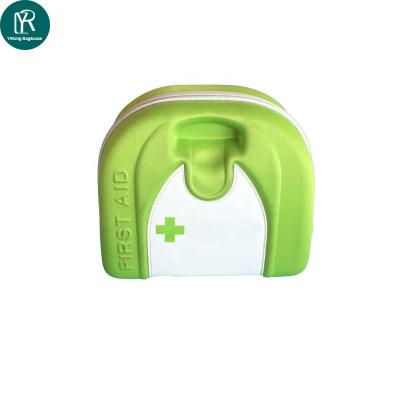 China Eva Material Hard First Aid Case Kit Green Color Portable Wellness Lightweight Kit for sale