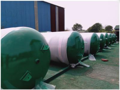 China Horizontal Sandblasting Galvanized Steel Water Storage Tanks 300 Litre - 3000 Litre for sale