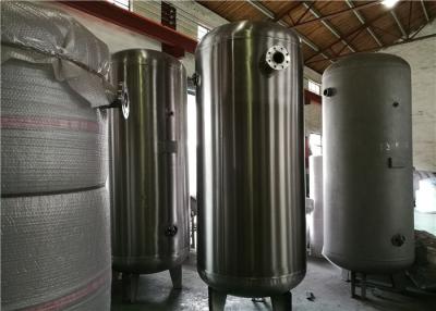 China ASME Certified Stainless Steel Air Receiver Tank Frosting Surface Treatment for sale