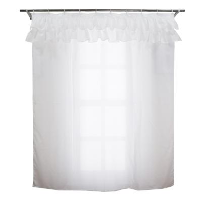 China 2021 Hot Sale Bathroom Bath Polyester Shower Curtain Waterproof Home Decoration Decorative for sale