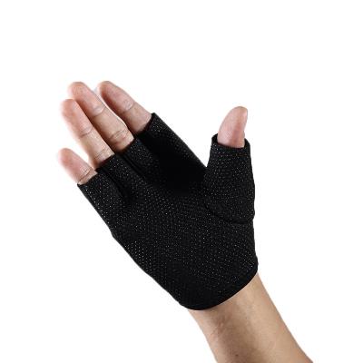 China Adjustable Breathable Weightlifting Gloves Fitness Gloves Black Elasticity Bag Customized Color Support Small Package for sale