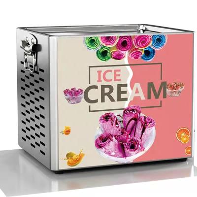 China Thai snack factory style household soft ice cream machine ice rolls maker for sale