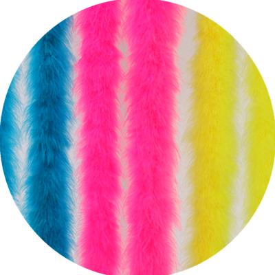 China DIY Decoration Good Quality Multicolor Stock Turkey Marabou Feather Fluffy Scarves For Decoration for sale