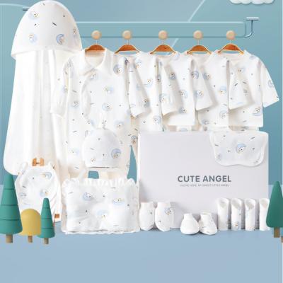 China Antibacterial newborn full moon gift spring supplies men's and women's baby gift box clothes baby and autumn party for sale