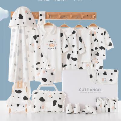 China Antibacterial newborn full moon gift spring supplies men's and women's baby gift box clothes baby and autumn party for sale