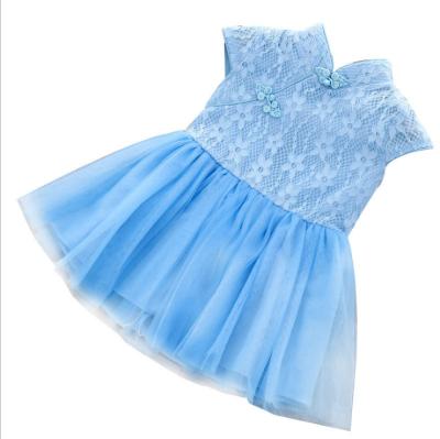 China Washable Traditional Chinese Dress Gauze Skirt Girls Lace Up Dress Dance Princess Dress Fashionable Children for sale