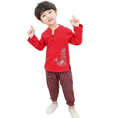 China Traditional Style Boys Chinese Traditional Clothing Modified Chinese Hanfu Clothing Children Flavor Long Sleeve Costume for sale