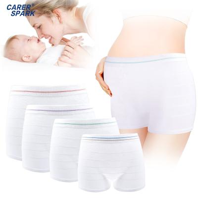 China Mesh Maternity Panties For Pregnant Surgical Breathable Disposable Women High Waist Antibacterial Hospital Maternity Panties for sale