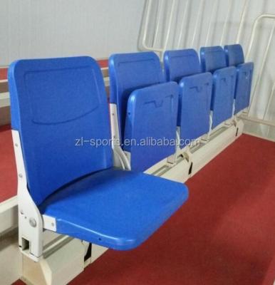 China Indoor Plastic Safety Stadium Chair Motorized Telescopic Seating for sale