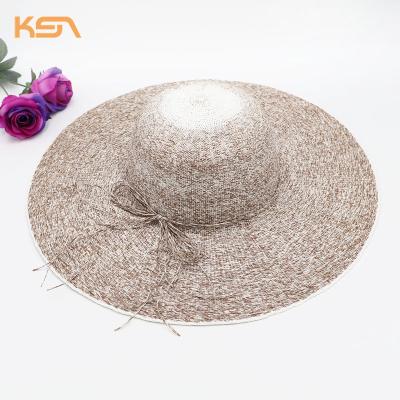 China Eco-friendly lady woman's crochet custom raffia fully crochet bucket hat tending women occasion royal hats for women for sale