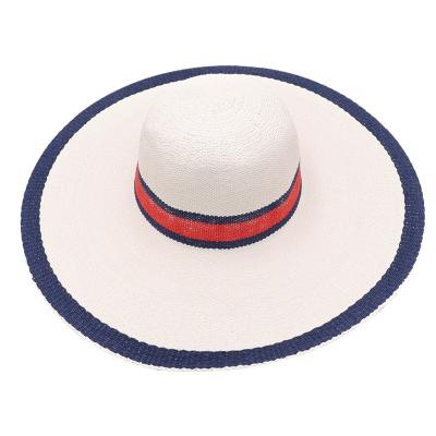 China Eco-friendly KOSMAY Wholesale Cheap Summer Straw Hat 09 Sun Colorful Iron New Spring Sunshade Elegant Wide Brim Women Unisex Beach Hats for sale