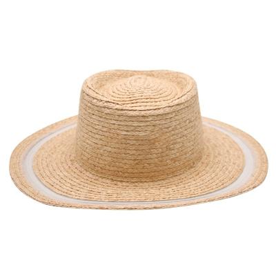 China Eco - Friendly Sublimation Straw Hat Ladies Hats Outdoor And Used Women Boho Beach Hats for sale