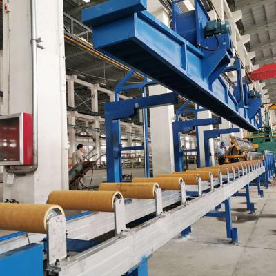 China Factory Wholesale High Efficiency 1450T Aluminum Profile Handling Table Production Line For Extrusion Press Machine Belt Type Handling Table for sale