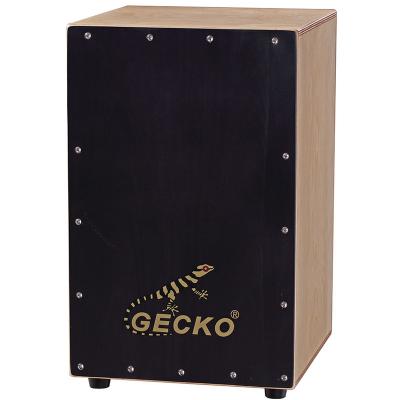 China Hand Percussion Gecko Musical Instrument Professional Made Wooden Cajon Drum for sale