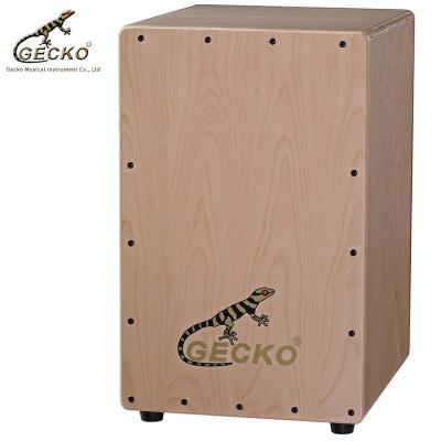 China Modern Gecko CL12N Percussion Musical Instrument Cajon Box Drum, Nature Color, Musical Percussion Drum Set for sale