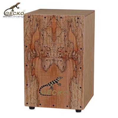 China Gecko CL10SM Latin Handmade Percussion Instrument Factory Durable Professional Cajon Box Percussion Drum Cajon for sale