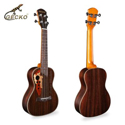 China Exquisite wholesale high quality mahogany string gecko factory small 23 inch ukulele from Hawaii four for sale