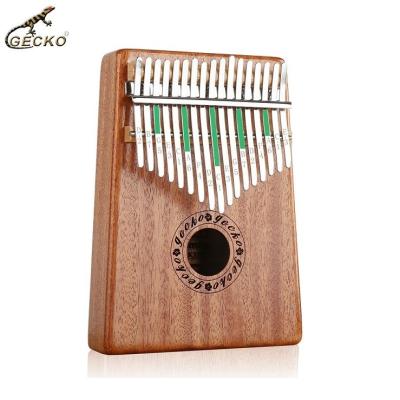 China Durable Hot Sale 17 Inch Kalimba Head Piano Gecko Portable Musical Instrument for sale