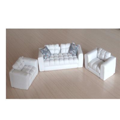 China architectural Soft Pottery Sofa,Miniature Ceramic Sofa Furniture Model for indoor layout for sale