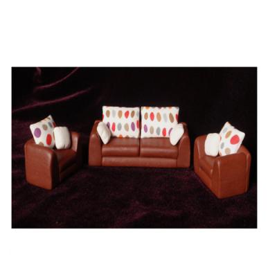 China high quality Soft Pottery Sofa,Miniature Ceramic Sofa Furniture Model for indoor model for sale