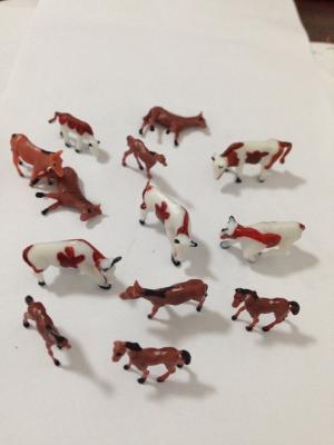 China ABS plastic animals cows,horse and sheep ,scale model landscaping layouts for sale