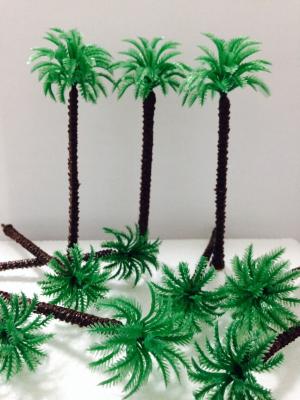 China 120mm high scale model plastic Palm trees for Architecture Models for sale