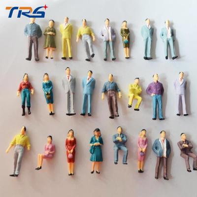 China 1:50 ABS scale plastic model painted colorful people  3.6cm for model building materials or toys for sale