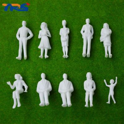 Китай 2017 new 1:30  6cm high Architectural Scale Model Figure White Figure Passenger figure for Model Train Layout продается