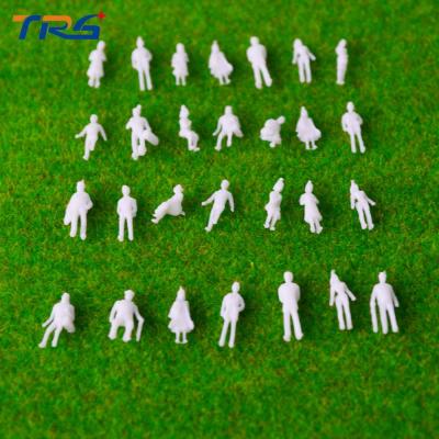 Китай model white people 1:150  miniature white ABS plastic 1 cm  figures Architectural model human продается