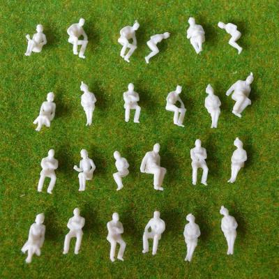 Китай 1:150 seated miniature ABS plastic white figures Architectural model human продается