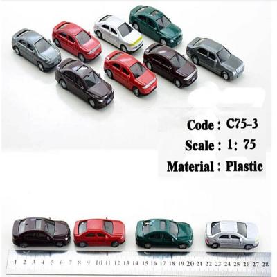 China 1:75 Scale ABS plastic model painted cars 6.3x2.1x1.8cm for model building material or hobbies toy for sale