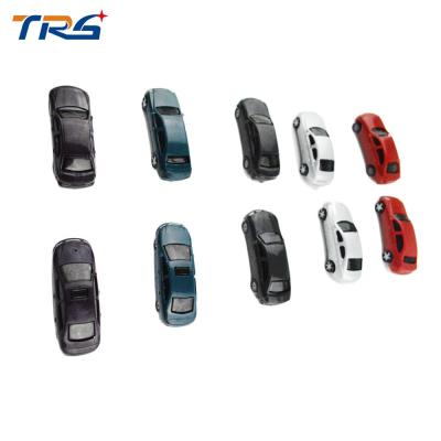 China 1:100 scale ABS plastic model painted car model toy 4-4.8cm for architectural miniature kits for sale