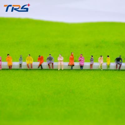 China 1:150 all seated ABS plastic scale model railway people sitting figures 1cm for model building material for sale