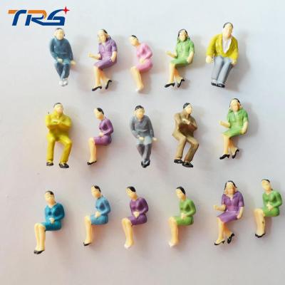 China 1:50 scale ABS plastic Model figures all sitting model toys 2.1cm for model train layout for architecture for sale