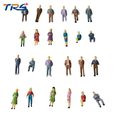 China 1:50 ABS plastic scale model painted figures 3.6cm for model building materials for sale