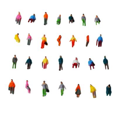 China 1:150 ABS plastic scale model painted figures 8mm for model building materials for sale