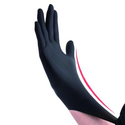 China Household Cleaning Black Nitrile Gloves Powder Free Food Grade Household Gloves Industrial Work Protective Gloves for sale