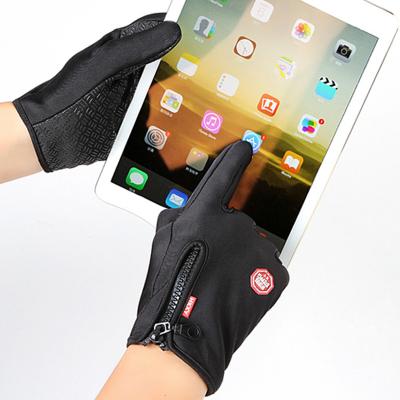 China Winter High Quality Waterproof Men's Modern Design Warm Velcro Cycling Gloves for sale