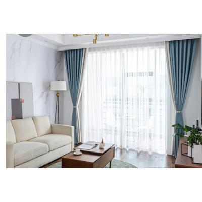 China Blackout Hot Sale Polyester Window Curtain Thick Decorative Door Curtain for sale