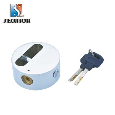 China High Iron Security Hardened Solid Round Steel Padlock Hasp And Staple Lock for sale