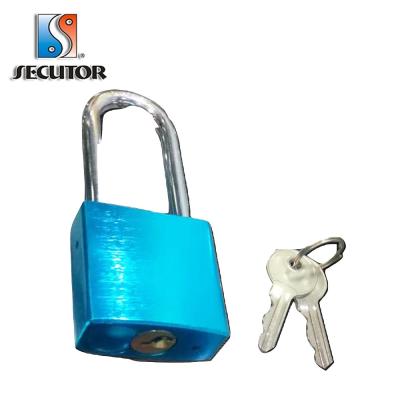 China Blue Aluminum Guard Lock Aluminum Interchangeable Long Cylinder Shackle for sale