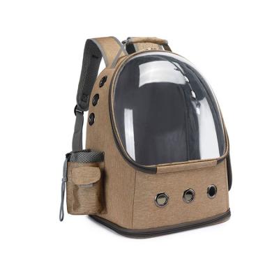 China Breathable Large Space Transparent Space Cat And Dog Backpack Portable Bag for sale