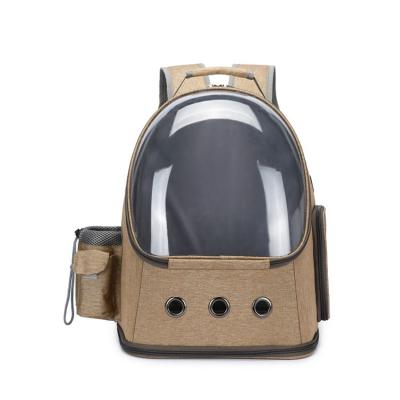 China New Design Lightweight Transparent Pet Carrier Cat And Dog Backpack Breathable for sale